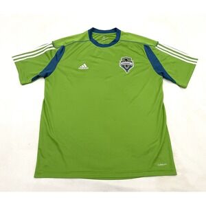 Seattle Sounders FC Adidas Jersey T Shirt Adult Size XL Green Soccer